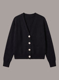 Pure merino Merino Cardigan in Midnight, knitted in Verona | Aeteria Edition 01