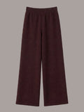 Pure merino Wool Trousers in Walnut, knitted in Verona | Aeteria Edition 01